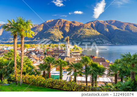 Ascona, Switzerland Townscape on the Shores of Lake Maggiore 122491074