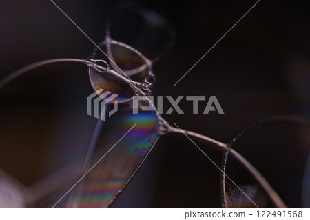 Fantastic liquid shapes on dark background, surrealistic art, photographic effects Fantastic liquid shapes on dark background, surrealistic art, photographic effects 122491568