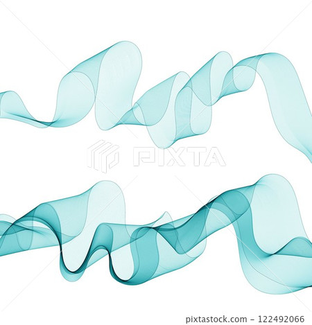 Set of colored waves. Abstract vector set. Decor elements. Eps 10 122492066