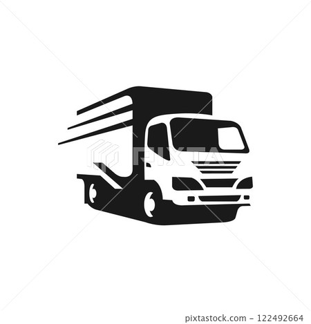 Delivery Truck icon set. Express delivery trucks icons. Fast shipping truck. Free delivery 24 hours. Logistic trucking sign Delivery Truck icon set. Express delivery trucks icons. Fast shipping truck. Free delivery 24 hours. Logistic trucking sign 122492664
