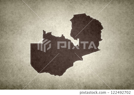 Map of Zambia on a paper Map of Zambia on a paper 122492702