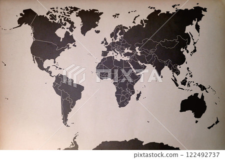 Old fashion world map 122492737