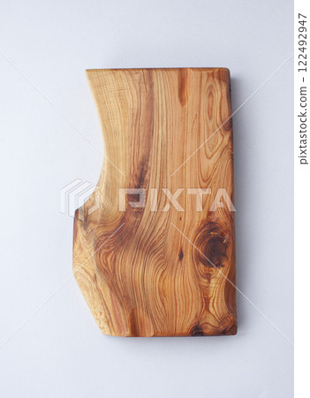 Wooden kitchen utensils stacked view, spoon and spatula close up 122492947
