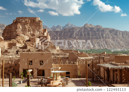 Ancient AlUla Village in Saudi Arabia Historic Desert Architecture Ancient AlUla Village in Saudi Arabia Historic Desert Architecture 122493113