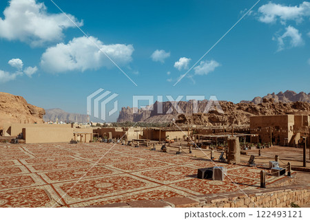 AlUla Old Town Square Traditional Arabian Architecture in Saudi Arabia AlUla Old Town Square Traditional Arabian Architecture in Saudi Arabia 122493121