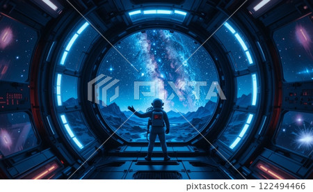 Exploring the Unknown from a Spaceship Window 122494466
