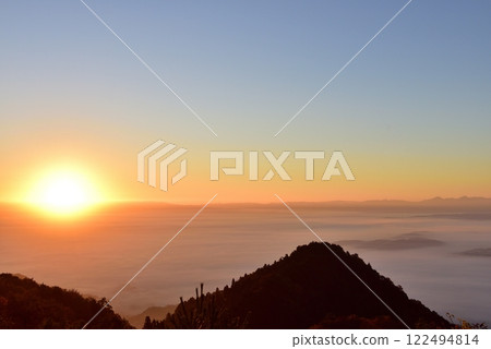 Sea of clouds in the Iga Basin from the Otogi Pass Observation Deck Sea of clouds in the Iga Basin from the Otogi Pass Observation Deck 122494814