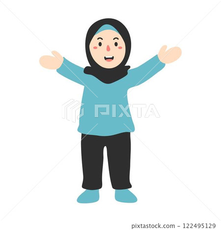 winning gesture of happy confident kids 122495129