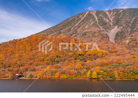 Tochigi Prefecture: Autumn in Oku-Nikko and Mt. Nantai with autumn leaves Tochigi Prefecture: Autumn in Oku-Nikko and Mt. Nantai with autumn leaves 122495444