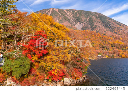 Tochigi Prefecture: Autumn in Oku-Nikko and Mt. Nantai with autumn leaves Tochigi Prefecture: Autumn in Oku-Nikko and Mt. Nantai with autumn leaves 122495445