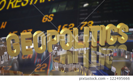 The Gold geopolitics on world map 3d Rendering. The Gold geopolitics on world map 3d Rendering. 122495666