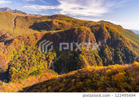 [Tochigi Prefecture] View of Okunikko/Akechidaira at the peak of autumn leaves 122495694