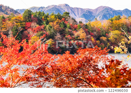 [栃木縣]秋天的奧日光、紅葉的中禪寺湖 122496030