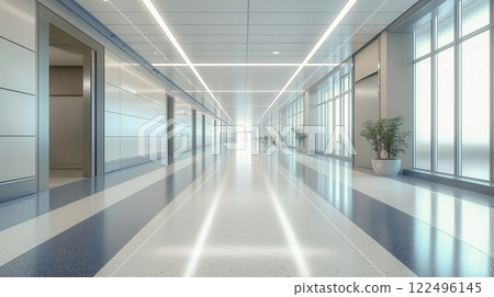 模糊的辦公大樓或醫院走廊背景 模糊的辦公大樓或醫院走廊背景 122496145