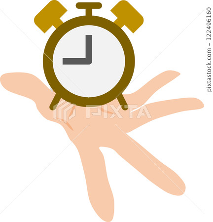 有時間意識的圖形插圖 122496160