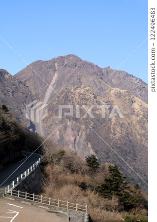 1月的長崎、雲仙普賢山的晴空、平成新山、了解天災的恐怖之旅、雲仙溫泉、地質公園、島原半島 122496483