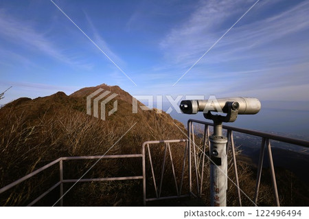 1月的長崎、雲仙普賢山的晴空、平成新山、了解天災的恐怖之旅、雲仙溫泉、地質公園、島原半島 122496494