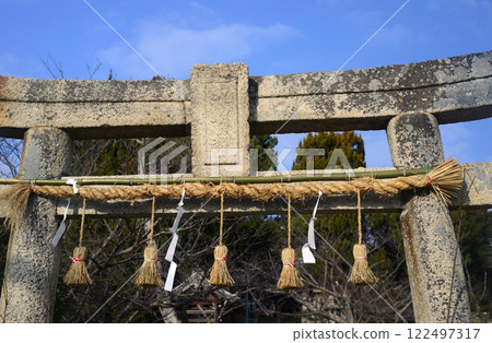 Stone torii gate of Shodoshima Kashima Shrine-2 Stone torii gate of Shodoshima Kashima Shrine-2 122497317