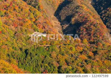 《栃木縣》紅葉最盛時的日光伊呂波坂和明智平 122497599