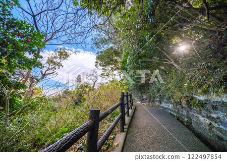 Yokosuka cityscape in Japan - Directions to Kannonzaki Lighthouse at Kannonzaki - 37 - The lighthouse can be seen in the back left of the center 122497854
