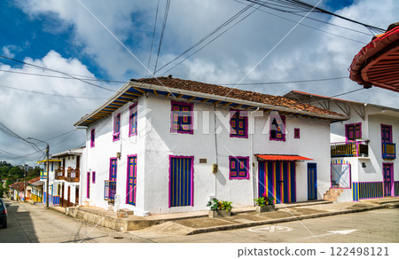 Traditional colonial architecture of Salento. UNESCO world heritage in Quindio, Colombia Traditional colonial architecture of Salento. UNESCO world heritage in Quindio, Colombia 122498121