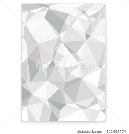 Abstract Geometric Background Featuring White and Gray Tones with Artistic Elements 122498374