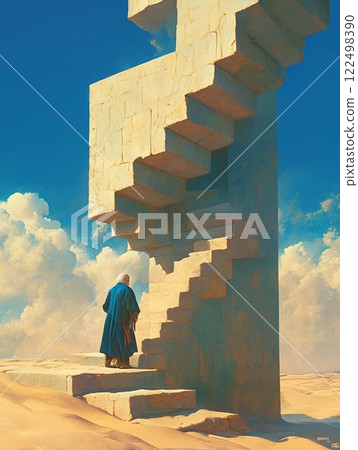 哲學荒誕 奇幻風景 老人 122498390
