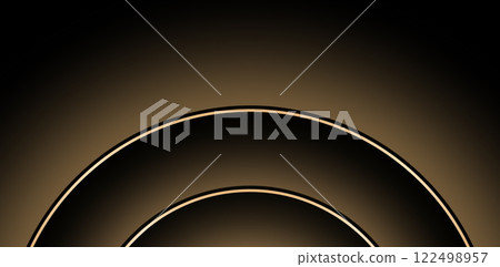 radial lines abstract darkness backgrounds with golden circles for website banners, poster corporate signs, billboard agency product, metaverse or universe backdrop, social media advertising templates 122498957