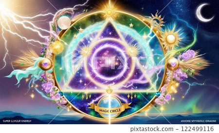 神秘奇幻的魔法陣-銀河與光的融合 神秘奇幻的魔法陣-銀河與光的融合 122499116