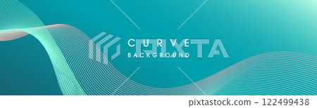 Curve background illustration_light blue & pink 122499438