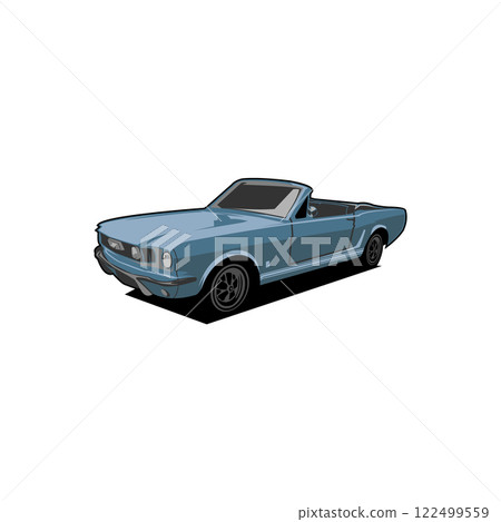 vector illustration1969 pontiac cars silhouette. isolated logo, badge, emblem, icon, sticker design. available in eps 10 122499559