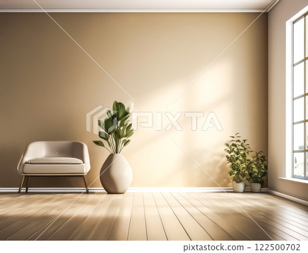 Simple interior background image: sofa 122500702