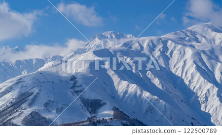 長野縣白馬村的北阿爾卑斯山和滑雪勝地 長野縣白馬村的北阿爾卑斯山和滑雪勝地 122500789