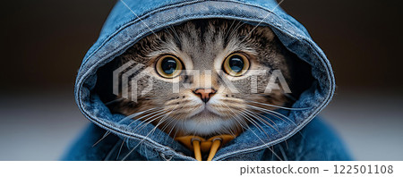 穿著衣服的可愛貓咪 122501108