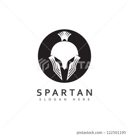spartan logo design spartan simple creative logo vector spartan black logo 122501195