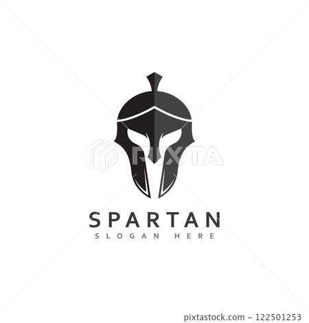 spartan logo design spartan simple creative logo vector spartan black logo 122501253
