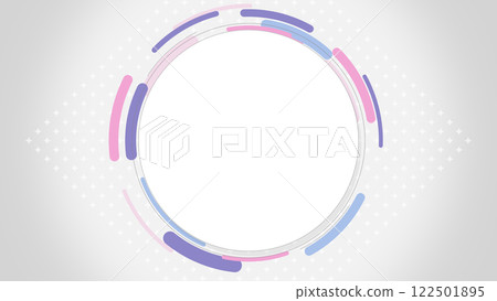 Colorful lines and circles background illustration 122501895