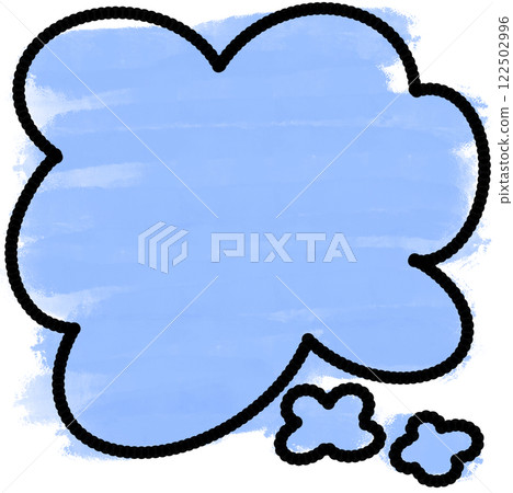 blue background thought bubble blue background thought bubble 122502996