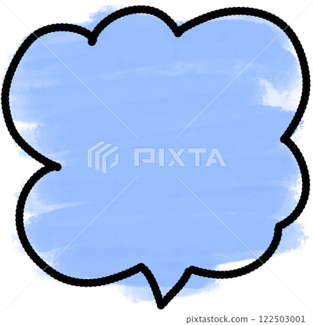 blue background thought bubble 122503001