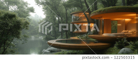 Stylish accommodation in the middle of nature 122503315