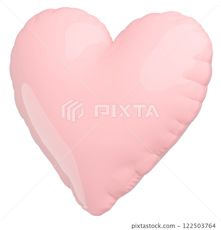 3D image_heart balloon_pink 122503764