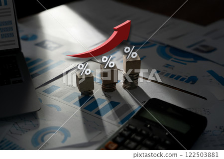 tax return Business graph rates to fight inflation, returns on investments tax return Business graph rates to fight inflation, returns on investments 122503881