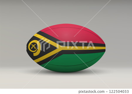 Vanuatu Rugby Ball with National Flag Design 122504033