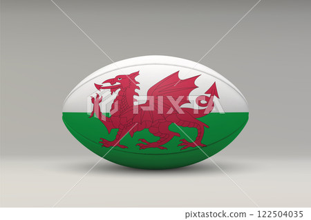 Wales Rugby Ball with National Flag Design 122504035