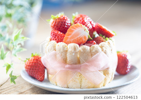 Strawberry Charlotte Cake Strawberry Charlotte Cake 122504613