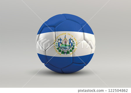 El Salvador Soccer Ball with National Flag Design 122504862