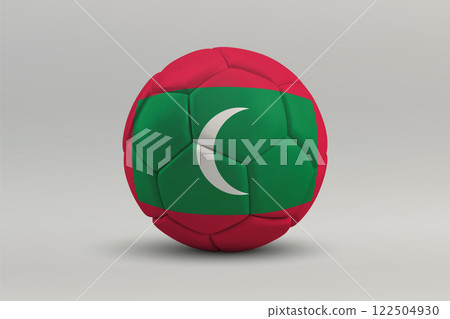 Maldives Soccer Ball with National Flag Design Maldives Soccer Ball with National Flag Design 122504930