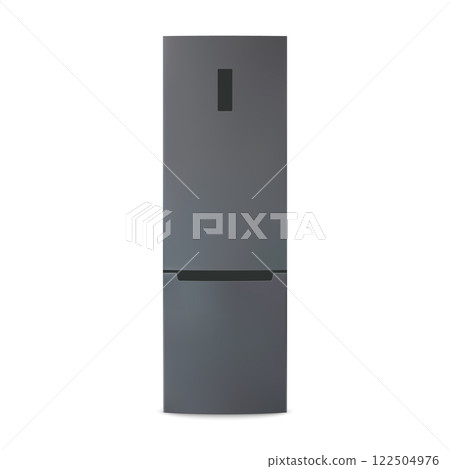 Sleek Black Refrigerator with Modern Design 122504976