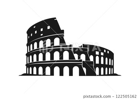 Minimalist Colosseum Silhouette 122505162