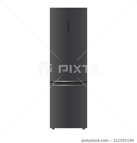 Sleek Black Refrigerator with Modern Design 122505199